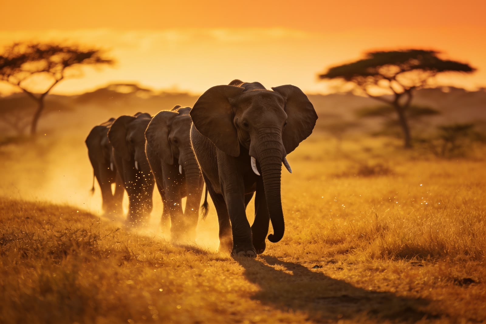 Dust at Dusk, Open savanna