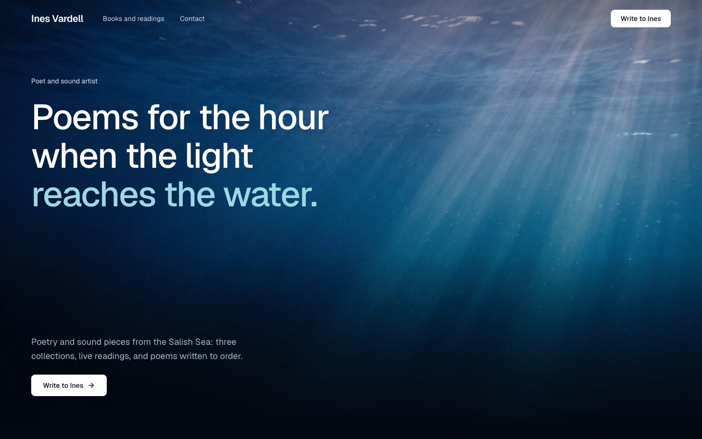 Deep Light website preview